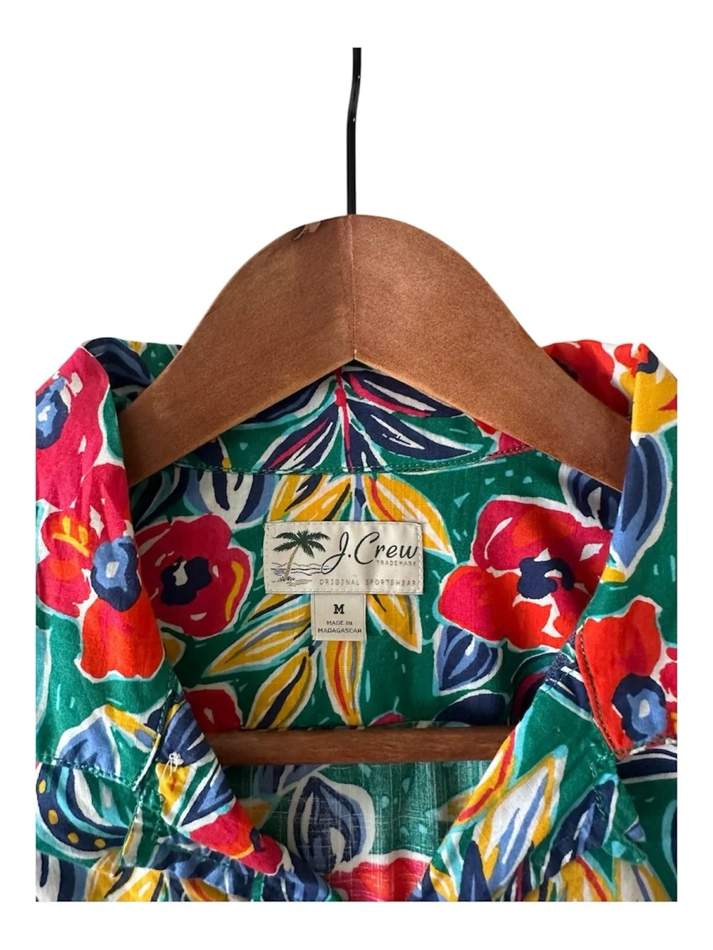 Original J. Crew - Tropical Print Short-Sleeve Camp Collar Shirt - Stand Out!